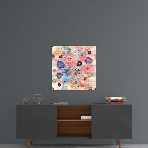 Pittura su vetro , 40 x 40 cm Alternative Flowers - Insigne-image-1