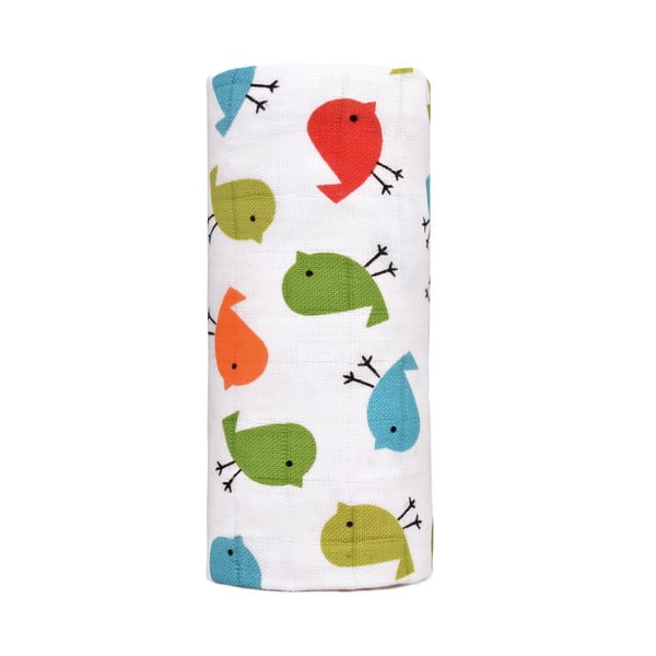 Asciugamano per bambini , 120 x 120 cm Birds - T-TOMI