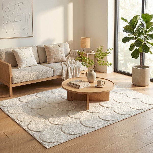 Tappeto crema 120x170 cm Bubble - ESTE-image-4