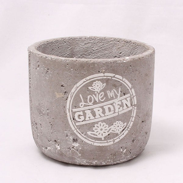 Cementový květináč Garden, 14 cm