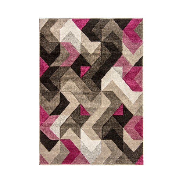 Tappeto Aurora Grigio Viola, 80 x 150 cm - Flair Rugs