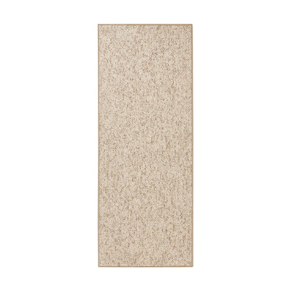Runner beige scuro , 80 x 200 cm Wolly - BT Carpet