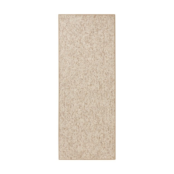 Runner beige-marrone , 80 x 300 cm Wolly - BT Carpet