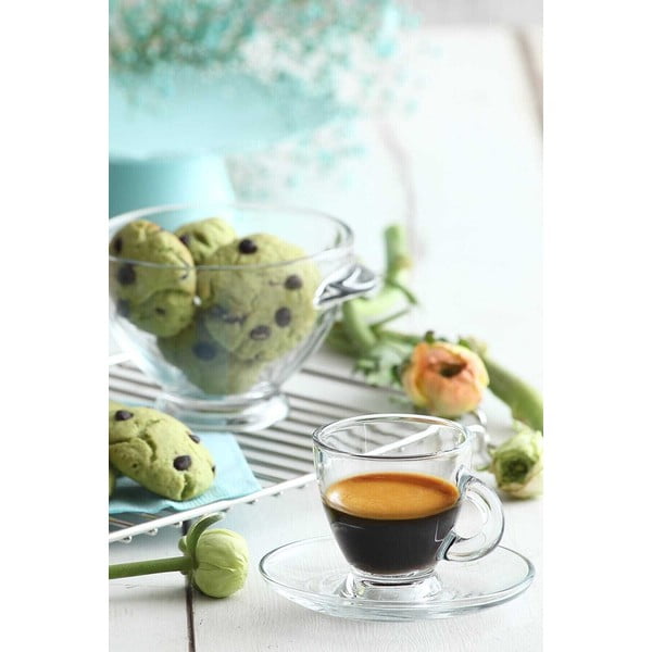 Set di 6 bicchieri in vetro 95 ml - Hermia-image-1
