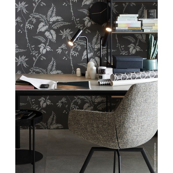 Lampada da tavolo a LED nera con intensità regolabile (altezza 48 cm) Stina - Fischer & Honsel-image-1