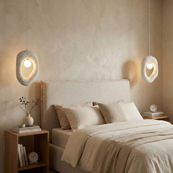 Lampadario bianco in metallo Lore – Opviq lights-image-1