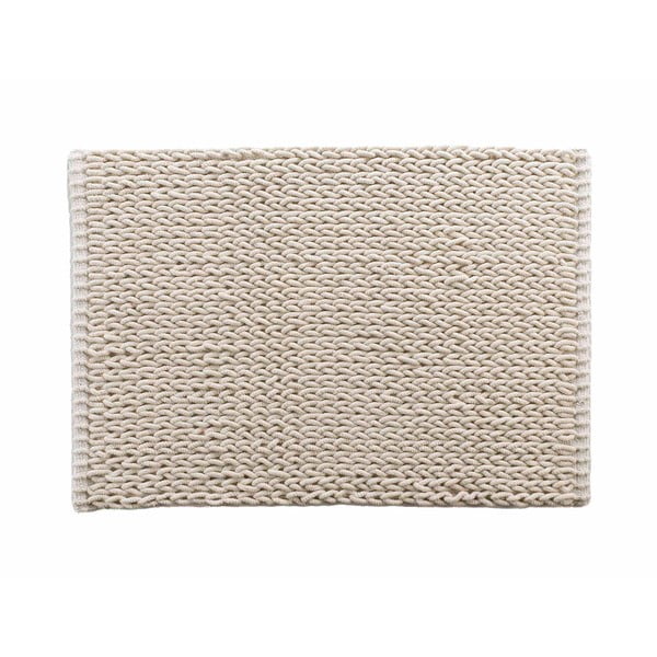 Tappeto da bagno beige 50x80 cm Isalis - douceur d'intérieur