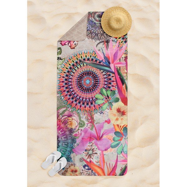 Telo mare beige ad asciugatura rapida 50x100 cm - HIP-image-1