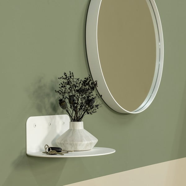 Mensola bianca in metallo 30 cm Flex – Spinder Design-image-1