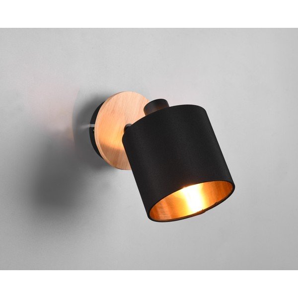 Faretto nero/di colore naturale ø 12 cm Tommy – Reality-image-1
