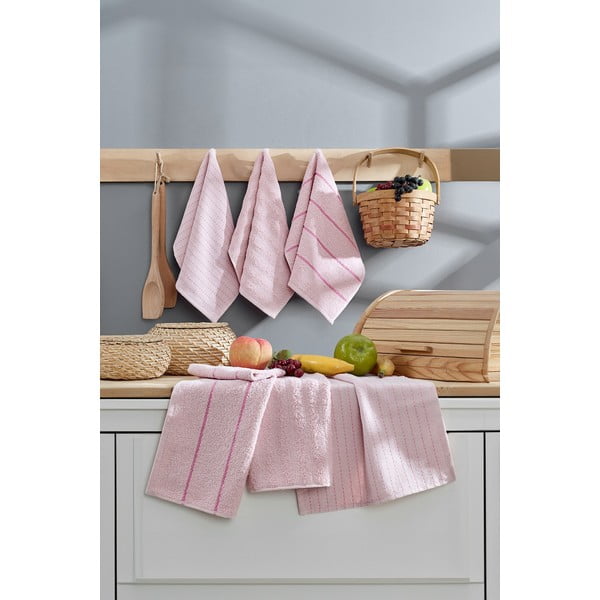 Set di strofinacci in cotone 6 pz 30x50 cm Sofya – Foutastic-image-2