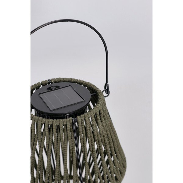 Lanterna a LED color kaki con alimentazione a pannelli solari (altezza totale 17 cm) Juny – Yes Everyday-image-2