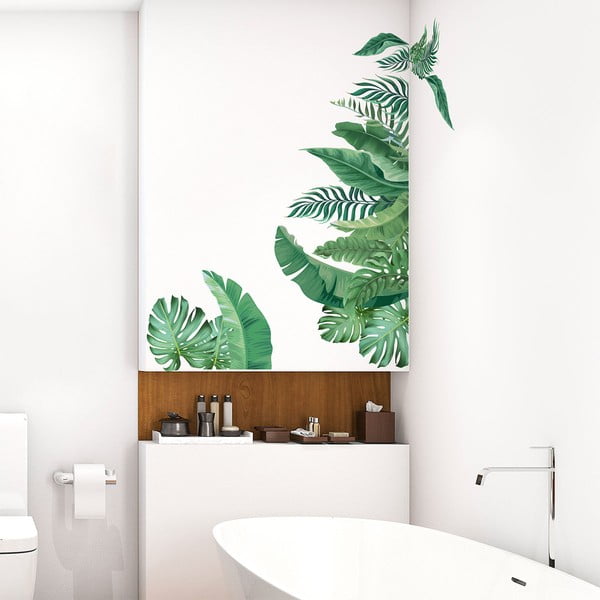 Adesivo da parete 60x90 cm Tropical Leaves - Ambiance-image-3