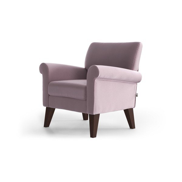 Poltrona in velluto rosa chiaro Iena - My Pop Design