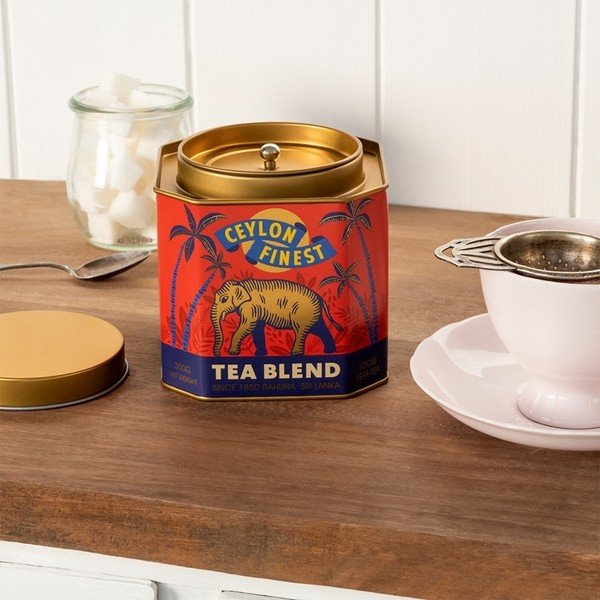 Contenitore per alimenti in metallo per il tè sfuso Ceylon Finest – Rex London-image-1