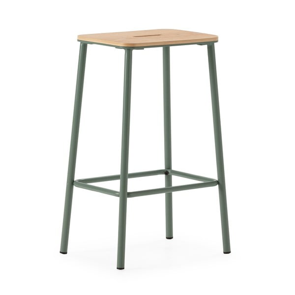 Set di sedie da bar verde 2 pz (altezza della seduta 65 cm) Abba – Marckeric