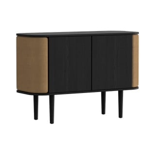 Cassettiera bassa nero-marrone in rovere 109x75 cm Treasures - UMAGE
