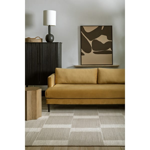 Tappeto greige in lana 133x190 cm Agnus Pavement – Agnella-image-1