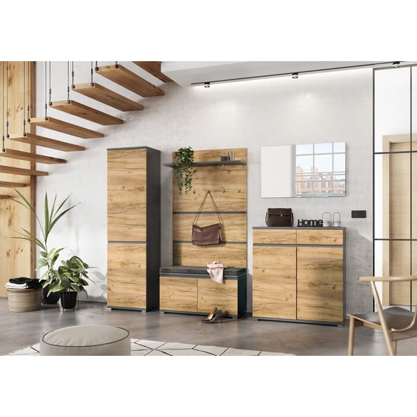 Armadio in rovere decorato 54x200 cm Lissabon - Germania-image-1