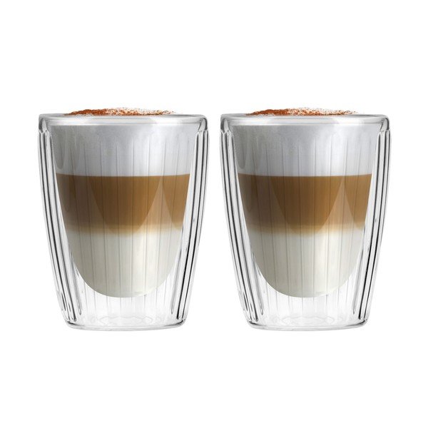 Tazze in set per cappuccino in vetro 2 pz 250 ml Livio Duo – Vialli Design