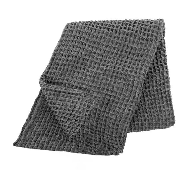 Copriletto leggero in cotone grigio, 250 x 260 cm - Tiseco Home Studio-image-1