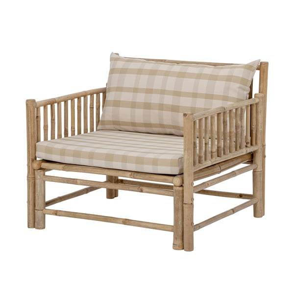 Sedia da giardino in bambù in colore naturale Korfu - Bloomingville-image-3