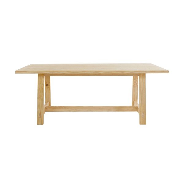 Tavolo da pranzo in legno di pino di colore naturale 100x200 cm Derby - Støraa