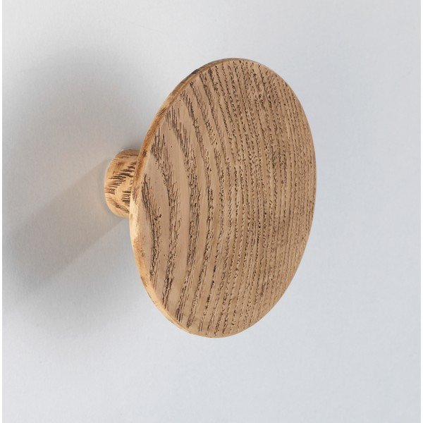 Gancio da parete con decoro in legno di quercia , ⌀ 8 cm Melle - Wenko-image-3