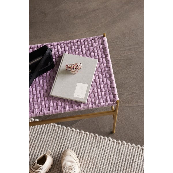 Tappeto double-face grigio chiaro in misto lana tessuto a mano 200x300 cm Poppy - Hübsch-image-1