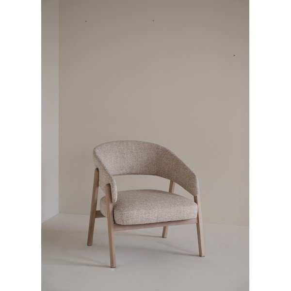 Poltrona beige/colore naturale chiaro Barnaby – Rowico-image-1