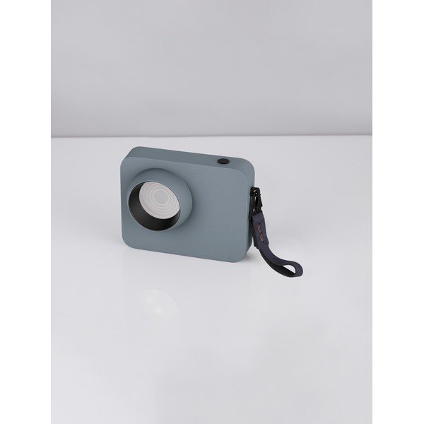 Lampada da tavolo LED blu polveroso in metallo con intensità regolabile (altezza totale 11 cm) Kedros – Nova Luce-image-2