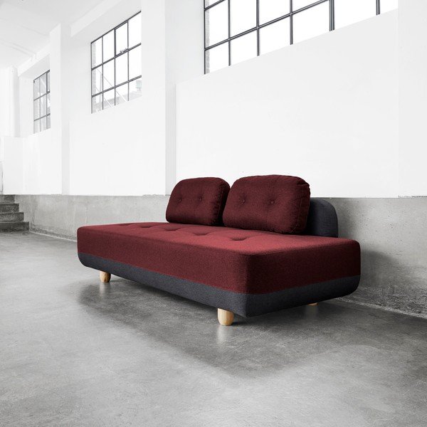 Pohovka Karup Stomp Dark Grey/Passion Red-image-1