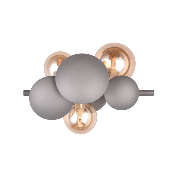 Lampada da parete in colore grigio-oro Bubble - Trio Select-image-2