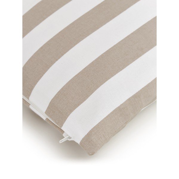 Federa decorativa in cotone marrone e bianco, 30 x 50 cm Timon - Westwing Collection-image-1