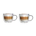 Tazzine in set per cappuccino in vetro 2 pz 350 ml Tulip – Vialli Design