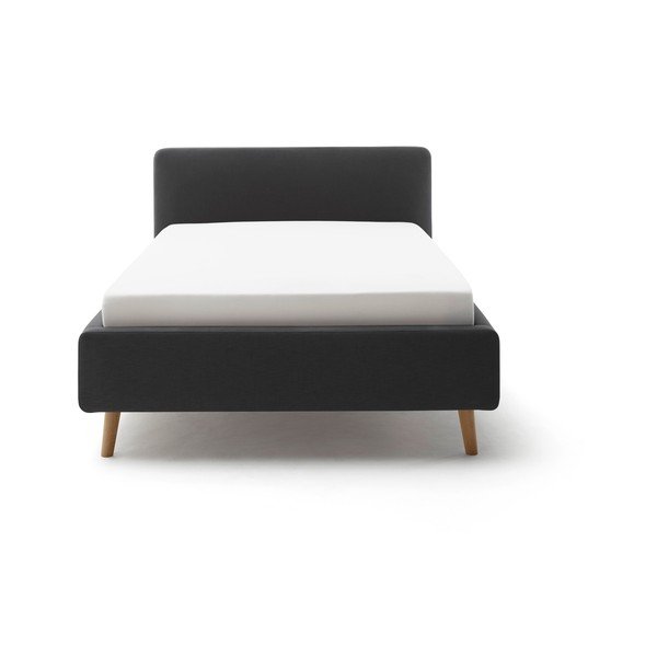 Letto singolo imbottito color antracite rete non inclusa 120x200 cm Mattis – Meise Möbel-image-3