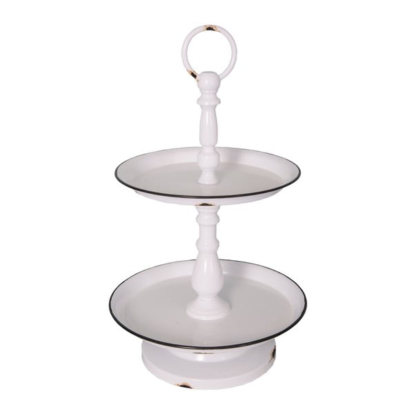 Portacaramelle smaltato a due livelli - Antic Line