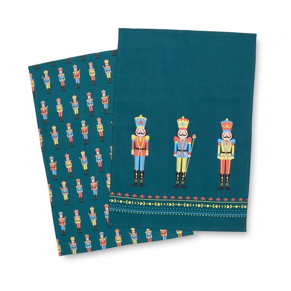 Set di strofinacci in cotone a tema natalizio 4 pz 50x70 cm Nutcracker – Catherine Lansfield