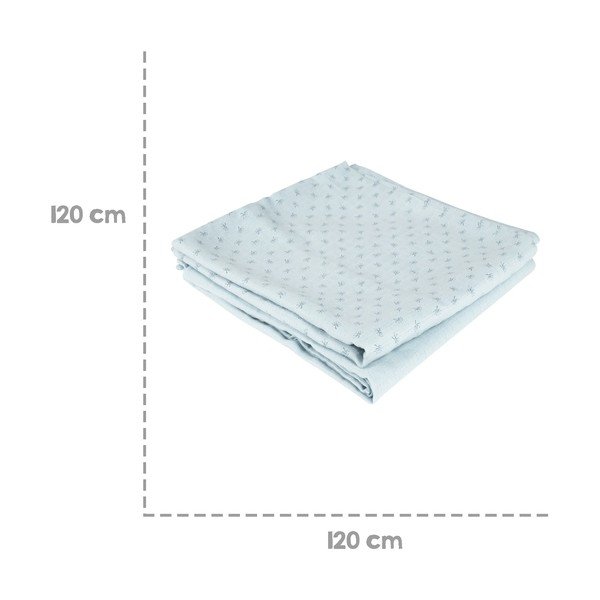 Coperta per neonato in mussola blu 120x120 cm Lil Planet - Roba-image-4