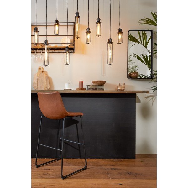 Sgabello marrone Jeddo - Light & Living-image-1