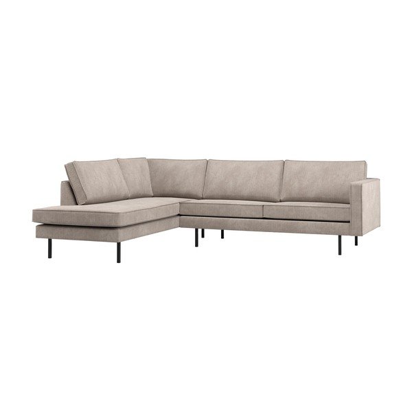 Divano angolare beige (con penisola a sinistra/con chaise lounge) Rodeo – WOOOD