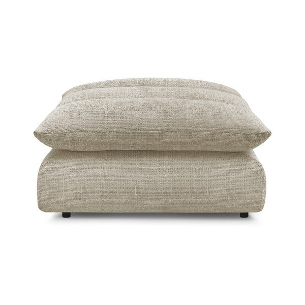 Poggiapiedi beige con rivestimento in ciniglia Neil – Bobochic Paris-image-4