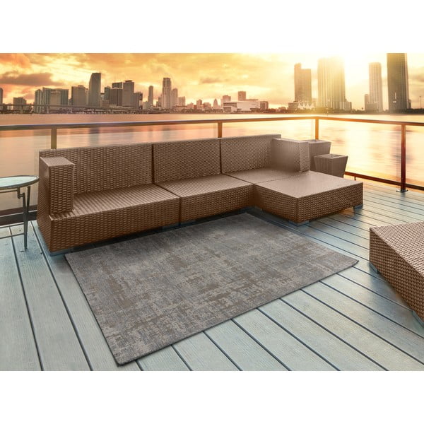 Tappeto per esterni marrone-grigio , 155 x 230 cm Luana - Universal-image-1