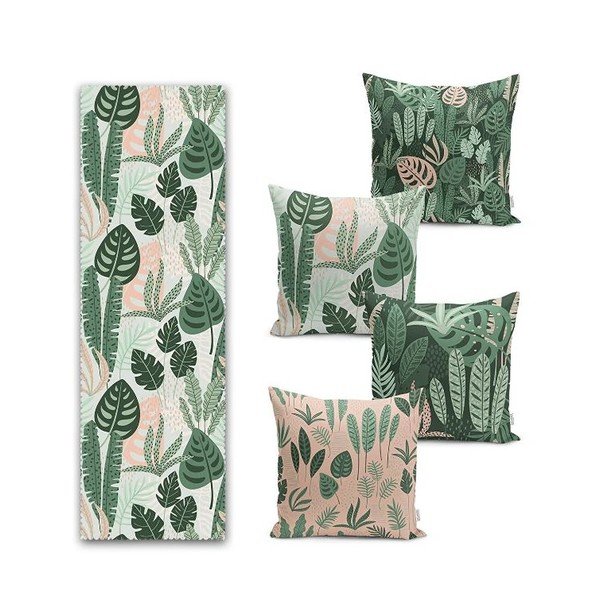 Set di federe e battistrada 5 pezzi - Mila Home