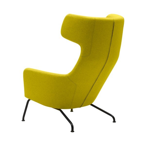 Poltrona gialla con gambe nere Havana - Softline-image-3