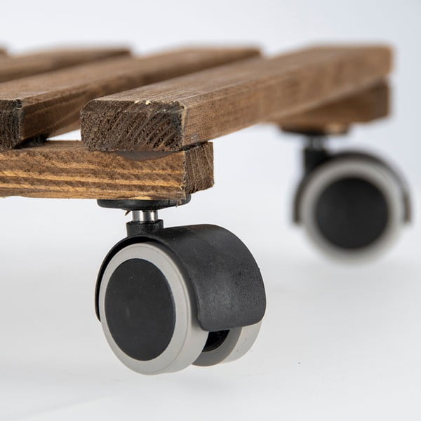 Tappeto mobile in legno marrone, 29 x 29 cm - Esschert Design-image-1