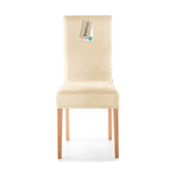 Set di coprisedia beige con rivestimento elastico per sedie 4 pz 48 cm Sento – Restilo-image-2