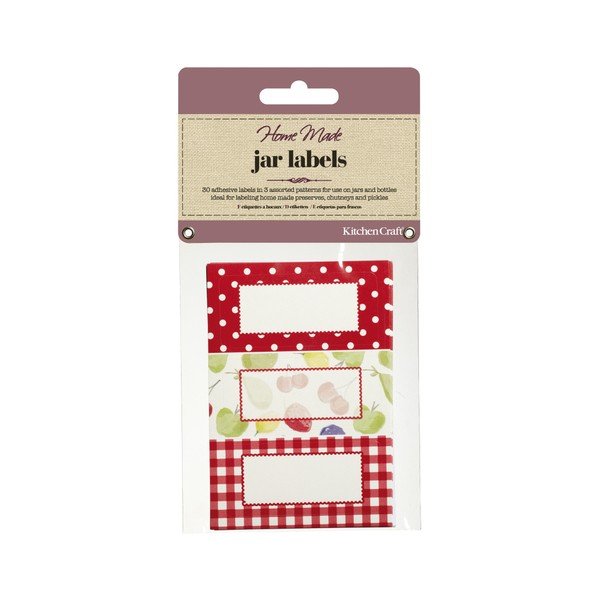 Sada 30 nalepovacích štítků na zavařovačky Kitchen Craft Orchard