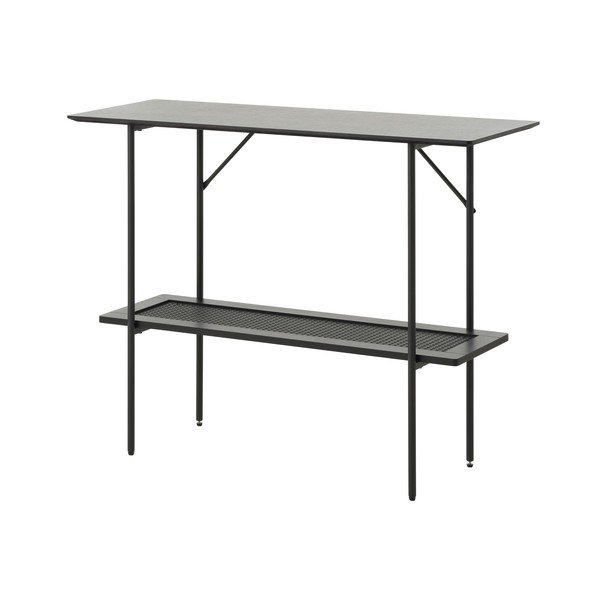 Tavolo consolle nero 37x100 cm Pensacola – Unique Furniture