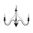 Lampadario nero in metallo ø 60 cm Fiorano – Sollux